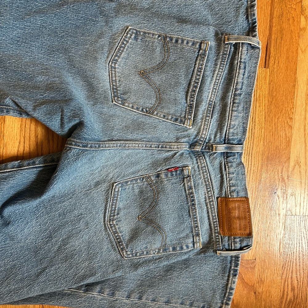 Levi's Blue Straight Leg Jeans Classic Denim - Picture 3 of 4